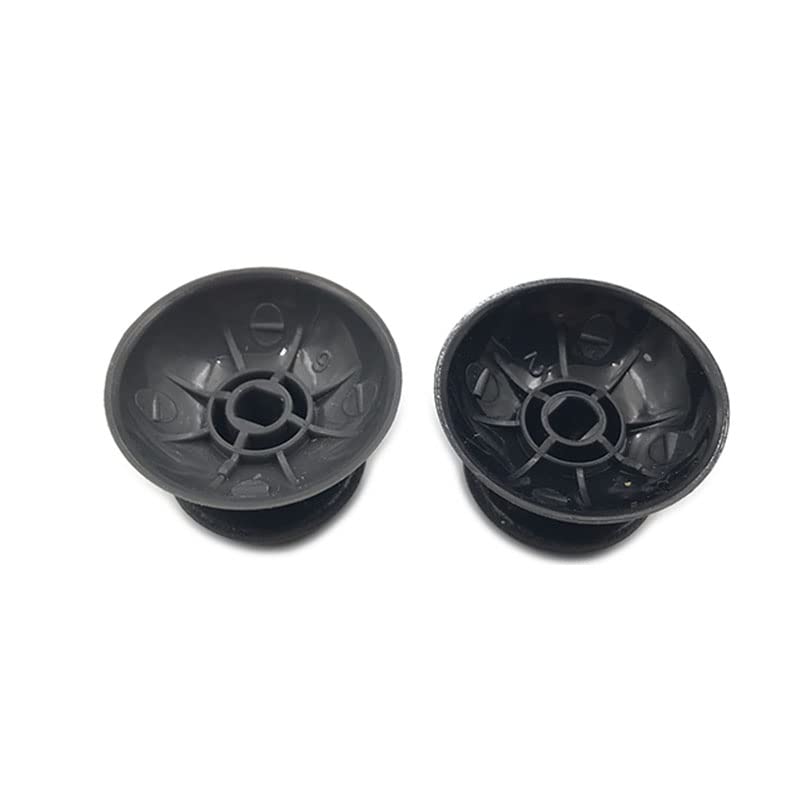 [Pièces détachées pour jeux vidéo] 20 pièces couverture analogique 3D bâtons de pouce Joystick pouce champignon capuchon for Sony PlayStation 4 PS4 contrôleur remplacement réparation ( Color : Black )
