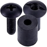 [12 Pack] HolsterSmith Holster Retention Assembly - Black Chicago Screw Slotted Post Truss Head...