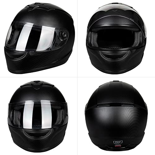 Favoto Motorcycle Helmet Full Face Dot Approved With Flip-Up Anti Fog Visor For Men, Women(Black,Xl) #TOP5