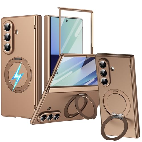 Protection écran Samsung Galaxy Z Fold8 Ultra étui antichoc or à anneau magnétique
