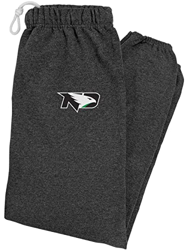 University of North Dakota Primary Logo Mens Jogger, Charcoal Heather, 2XL