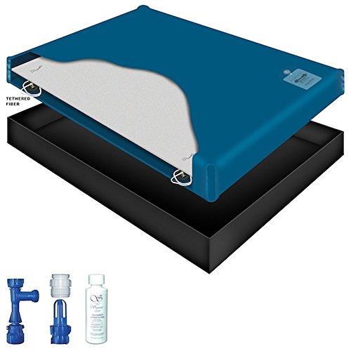 60% WAVELESS WATERBED Mattress/Liner/Fill Drain/Conditioner KIT (Queen 60x84 1SF-1S2)
