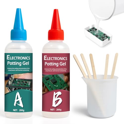 INNOVAYOU 400g Electronic Potting Compound, Moisture Proof Shock Clear Insulating Sealant, Electrical Potting Compound Suitable for Circuit Boards, Home Appliance Control Panels and LED Lights