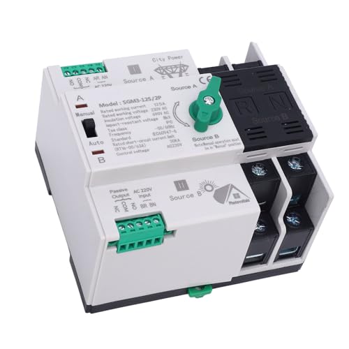 Interrupteur de transfert automatique double puissance rail DIN mini ATS