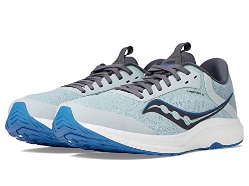 Saucony Women's Freedom 5 Running Shoe, Granite/Shadow, 7