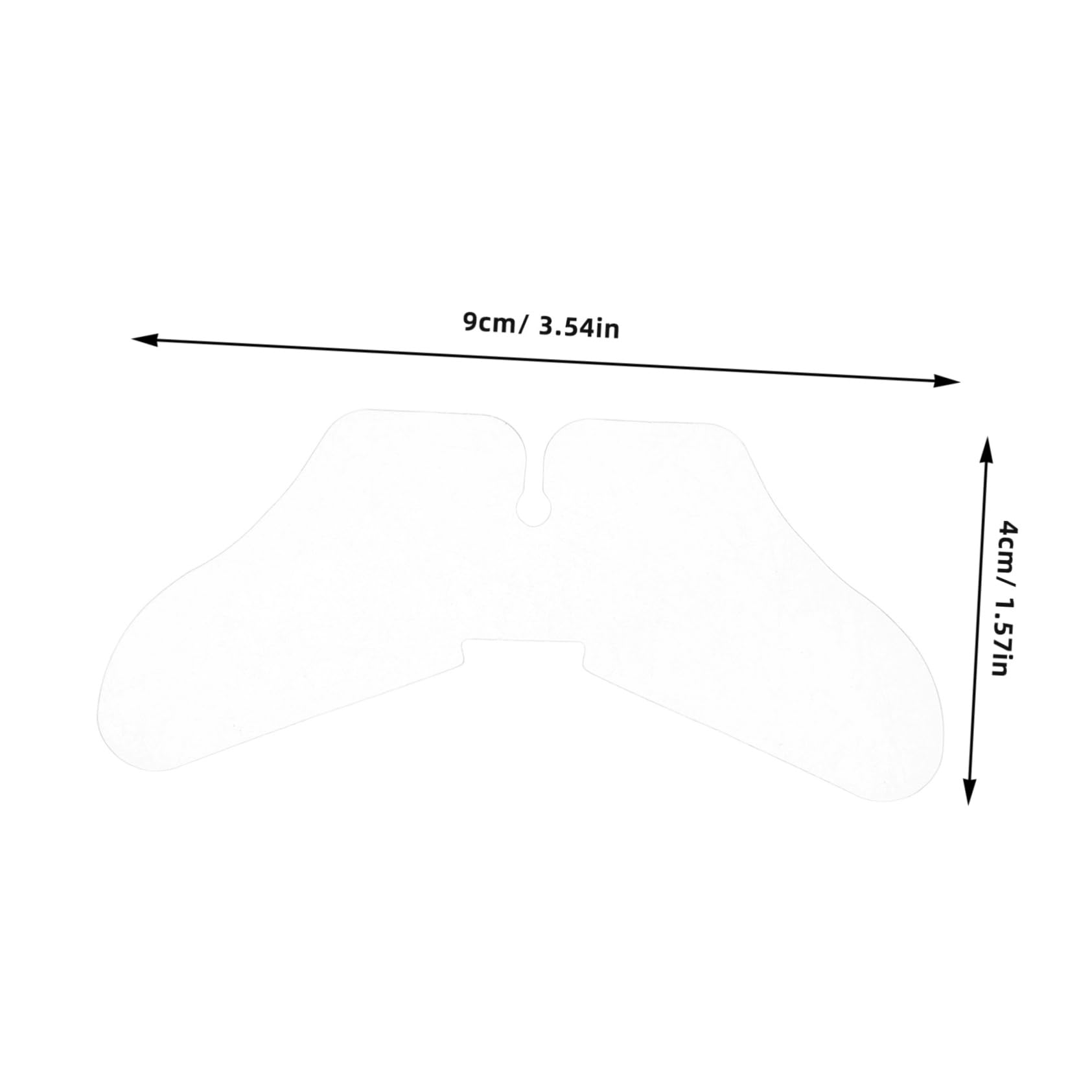 Unomor Dress Shirt Collar Protectors 100pcs Collar Stays Nonslip Collar for Men