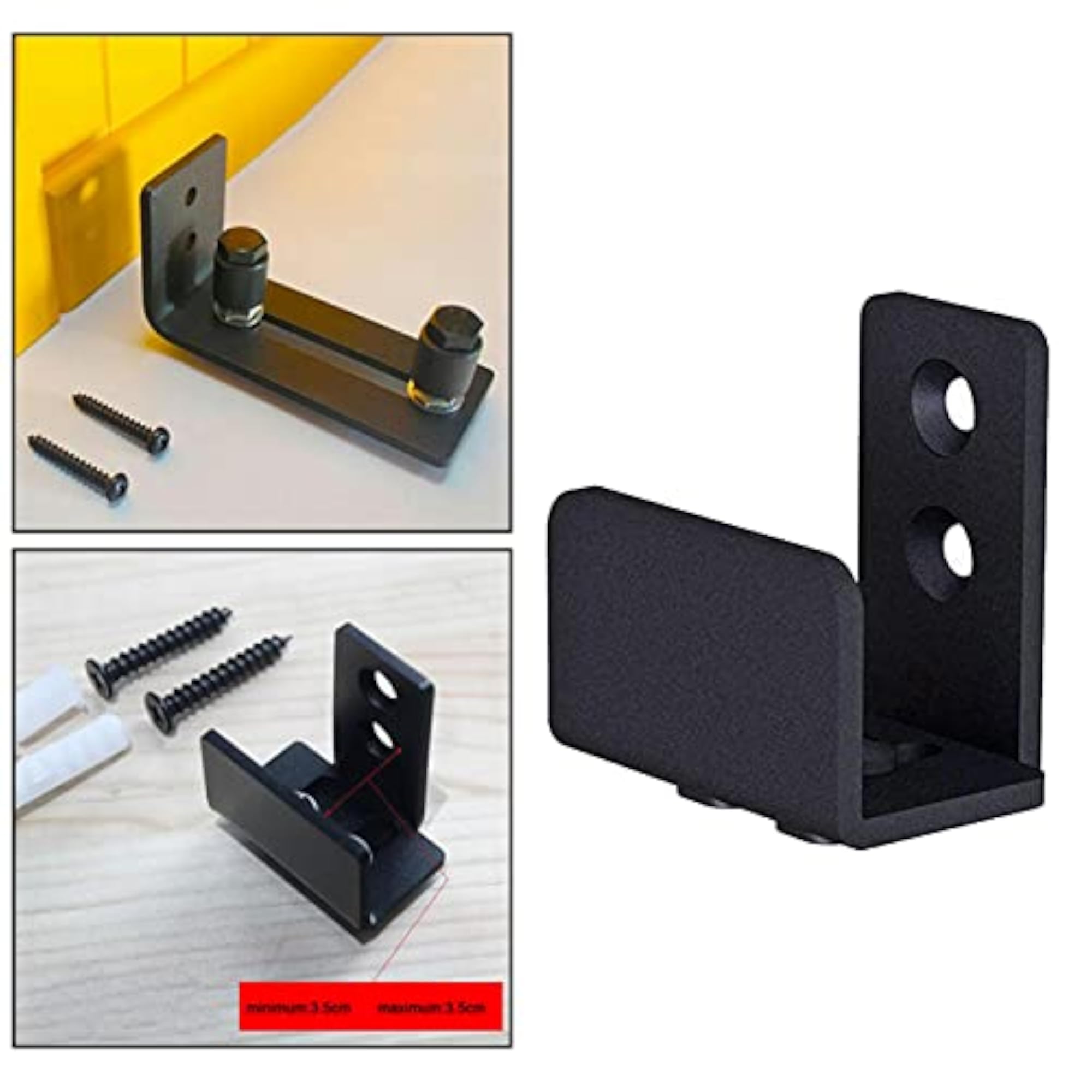 Sliding Barn Door Bottom Floor Guide U Shape Adjustable Fit