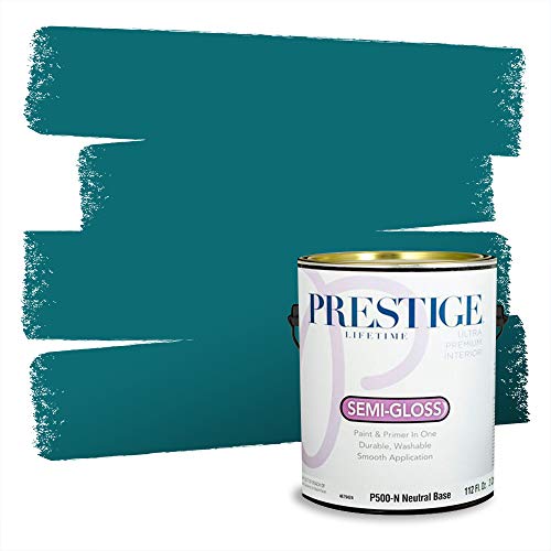 PRESTIGE Paints P500-N-5010-9VP Paint and Primer In One, Vintage Teal, 1 gallon