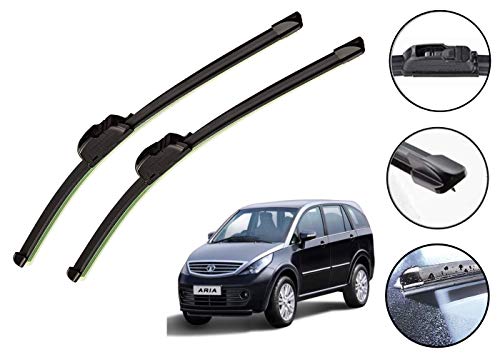 Image of Auto Hub Car Wiper Blades Compatibility With TATA Aria - Set of 2 Pcs (D-26,P-26)