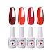 Arte Clavo 15ml Varnish Soak Off UV Led Nail Gel Polish Nail Art Salon Set 03 of 4 Colors