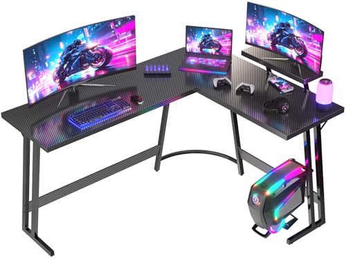 JUMMICO Scrivania Angolare, Scrivania Gaming 170x130cm - Tavolo da gioco