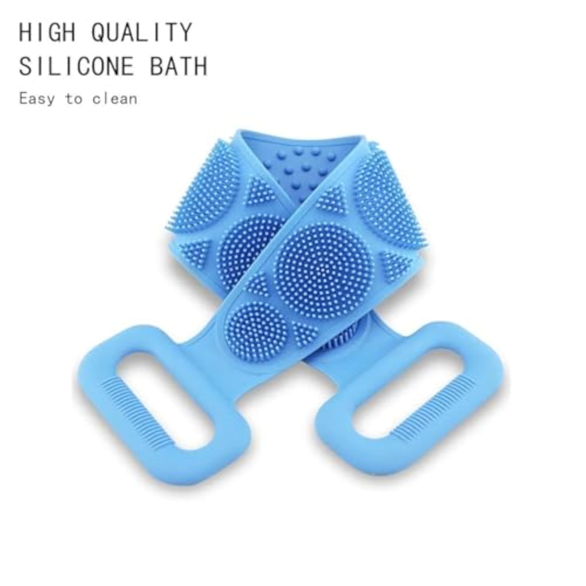 Silicone Body Back Scrubber Double Sided Bathing Brush