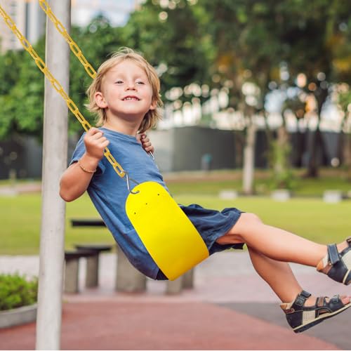 Image of Swings Set - 2-Pack Suitable for Kids and Adults, Comes with Hooks & Chains, Perfect for Backyard