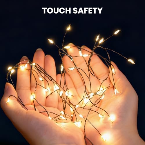Dailyart Fairy Lights Plug in, 1000 Led Twinkle String Light with Remote 75Ft Waterproof 8 Modes Warm Cluster Lights with Timer for Bedroom Wreath Window Wedding Christmas Tree Decoration,Black Wire by Dailyart - Image 5