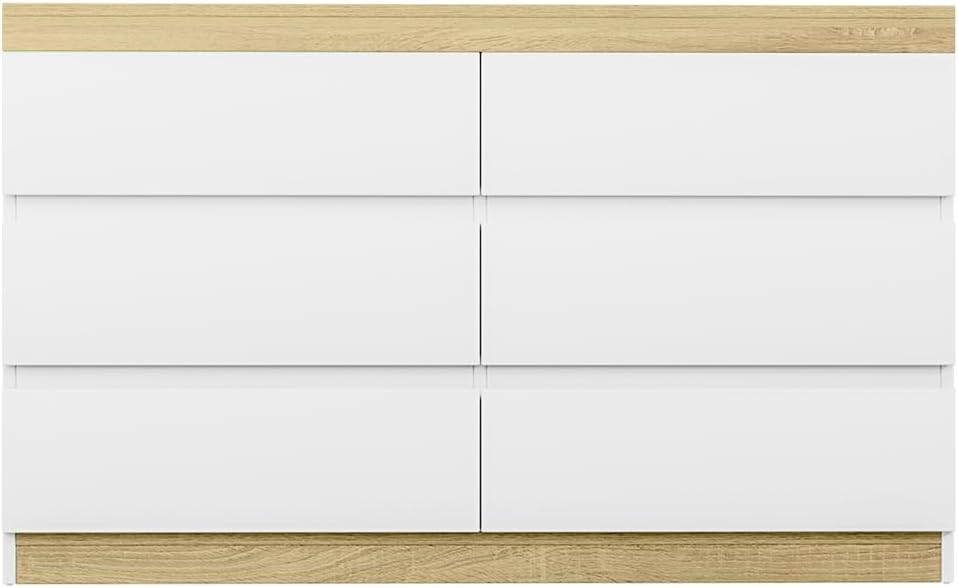 Internal view of a drawer with dimensions
