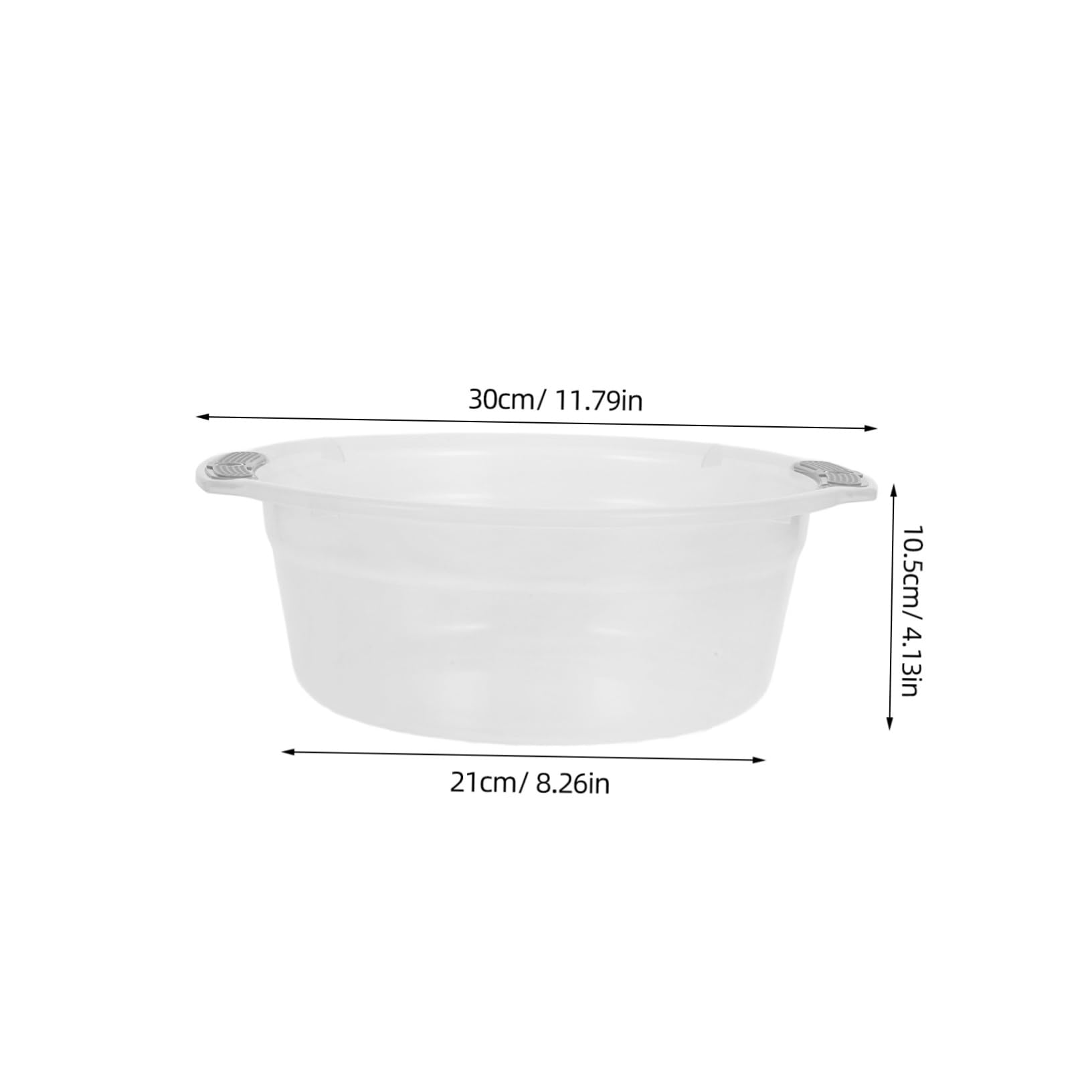 TOVINANNA Plastic Multi Use Wash Basin Versatile Hand Wash Basin for Face Laundry and Vegetable Cleaning Transparent Design for Bathroom Kitchen and Dorm Use