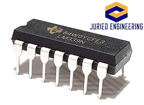 Juried Engineering Lm339N Lm339 Quad Differential Comparator Industrial Grade Breadboard-Friendly Ic Dip-14 (Pack Of 10) #TOP3