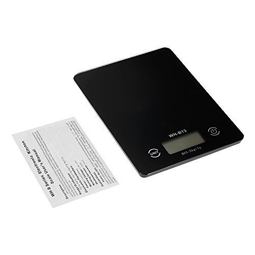 Decdeal 5KG / 1G Exato Touch Screen LCD Backlight Balança de Cozinha de Comida Digital G/LB/OZ Balan