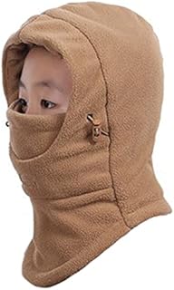 Azarxis Kids Balaclava Fleece Hat Thermal Full Face Cover Cap Winter Warm Neck Warmer Hood Windproof Adjustable for Boys Girls Skiing Snowboarding Skating Cycling Hiking Outdoor