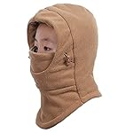 Azarxis Pasamontaña para Niños Balaclava Invierno ...: MATERIAL: El protector de viento de cuello de esquí es de doble capa de lana polar a prueba de viento de múltiples usos para snowboard de la motocicleta para niños USO MÚLTIPLE: Este gorro de capucha a prueba de viento es versátil para sus deportes a...