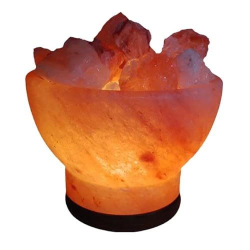 PLUS HOME Lámpara de Sal del Himalaya Natural