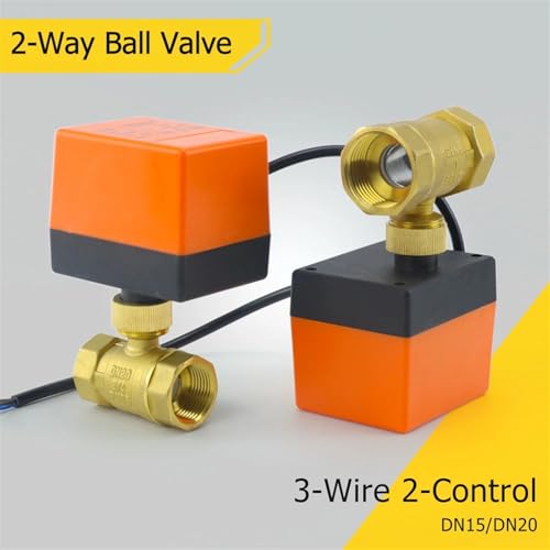Vanne électrique en laiton DN40 avec étanchéité renforcée 2 commandes
