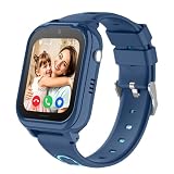 Carneedi Smartwatch 4G per bambini, smartwatch per bambini con GPS e chiamate, videochiamate, chat vocale, SOS, Whatsapp, modalità classe, fotocamera, impermeabile IP68, regalo per bambini e ragazze