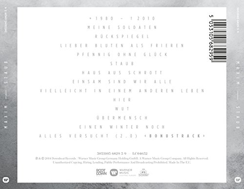 Maxim - Staub (Edition 2014)