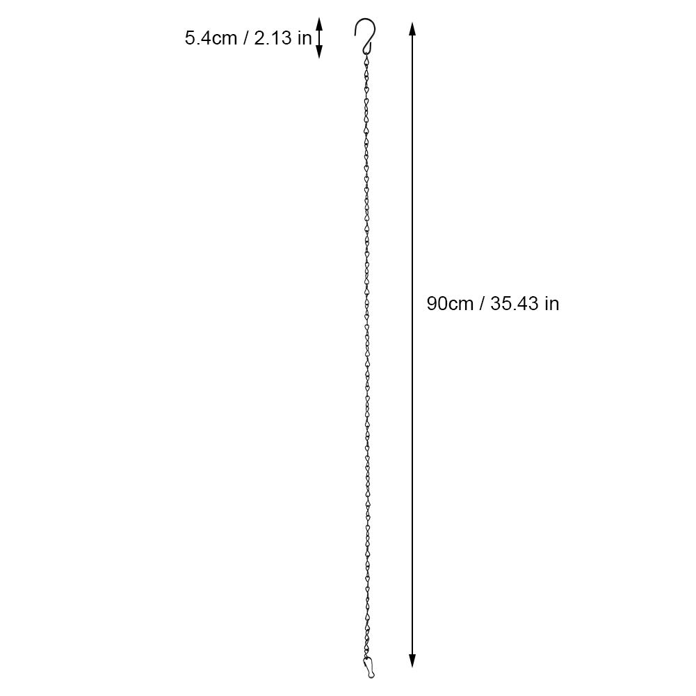 Suspended Chain Hooks Set of Strong Iron Material for Flower Flowers, Easy to Hang with S Hins, Ideals for Internal and External Use