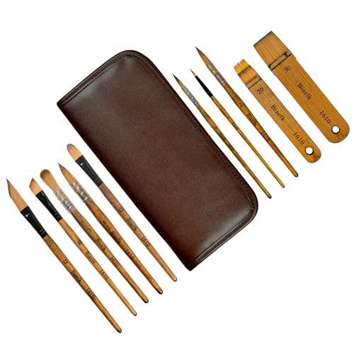 Paintbrush set, pu leather