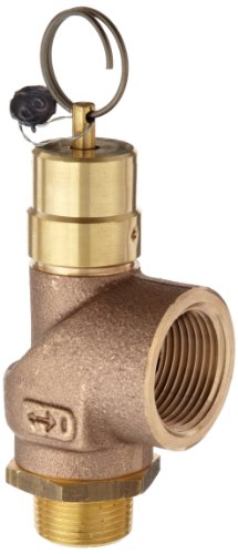 Control Devices SCB Series Brass ASME Safety Valve, 150 psi Set Pressure, 1
