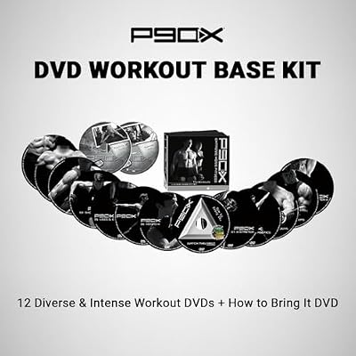 P90X DVD Workout Base Kit, Home Gym Bodyweight Exercise Program, Digital Fitness Guide and Nutrition Guide Included, 12 Fitness DVDs [dvd] [2012]