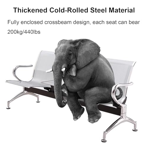 Silla de sala de espera acolchada con mesa central para mitigar la fatiga en recepciones 5