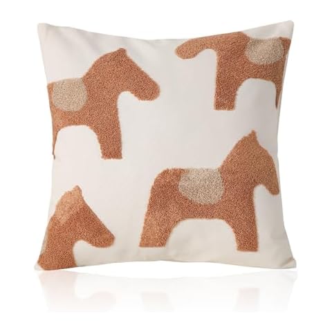 ZAIXIA Decorative Throw Pillow Covers,18"x18" Square Pillow Cover for Decor Couch Sofa Bedroom Car 1 Pack Soft Cushion Cover Cover