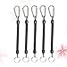 BESPORTBLE 5pcs Lanyard Keychain Retractable Ropes for Outdoor Activities Security