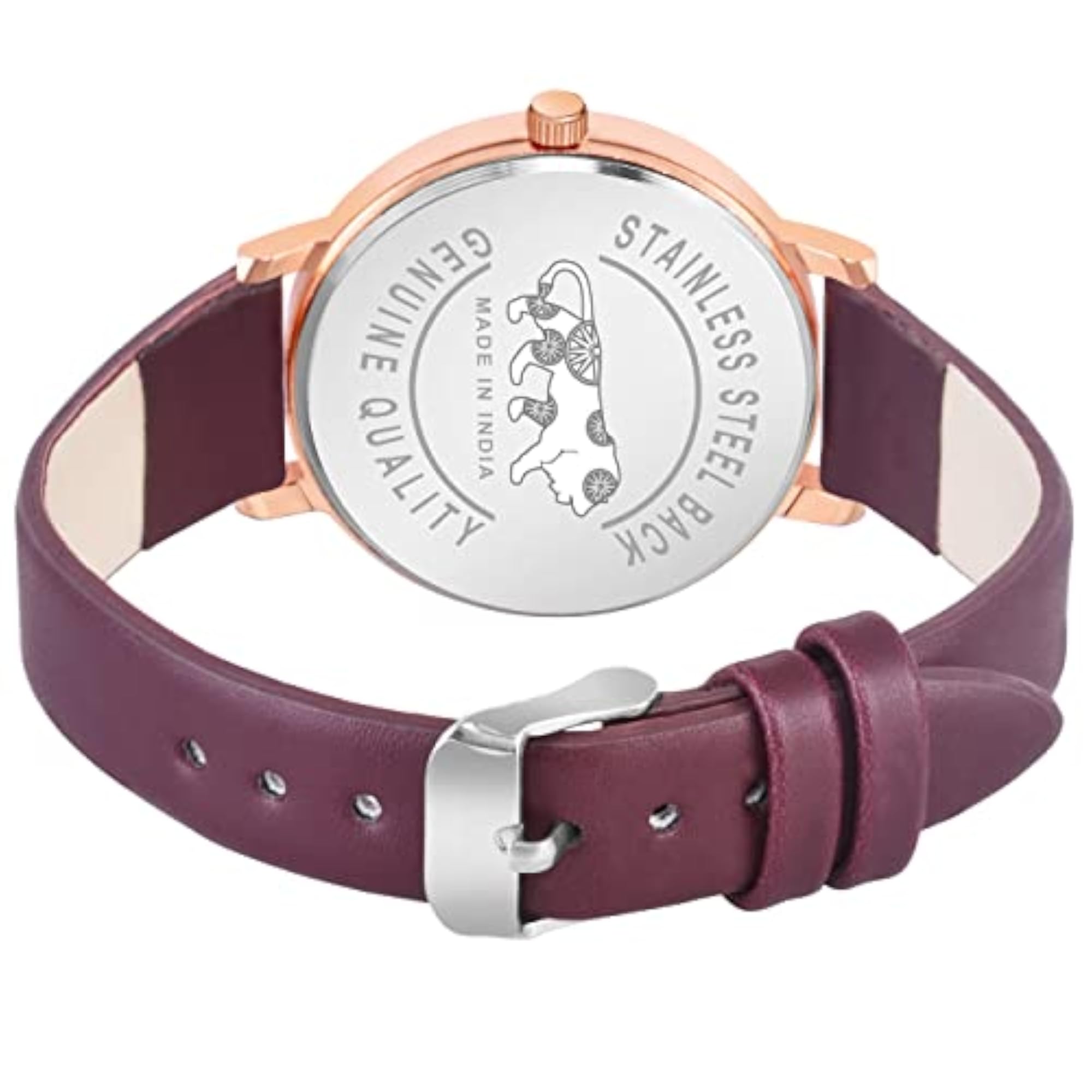 Women's Premium Looking Genuine Leather Belt Watch