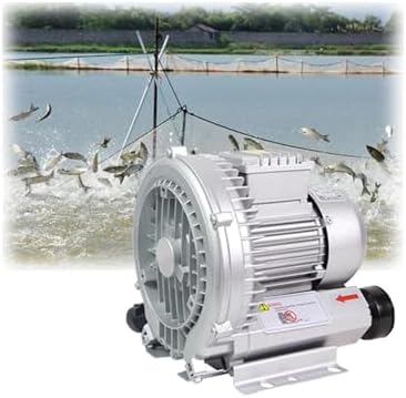 Industrial Blower Vortex Ring Blower Large Airflow Type Fish Pond Aerator Regenerative Strong Centrifugal Fan High Pressure 110V 250/350/550W(180W/0.24HP)