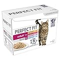 Perfect Fit Wet Cat Food Pouches - Advanced nutrition for adult cats 1+, mixed selection in sauce, 48x85g pouches