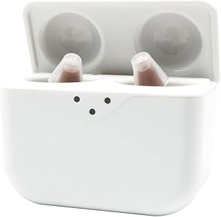 Hearing Aids for Seniors, Rechargeable OTC Hearing Aid for People with Hearing Loss, Volume Automatic Noise Cancellation, Premium Comfort Design, Nearly Invisible