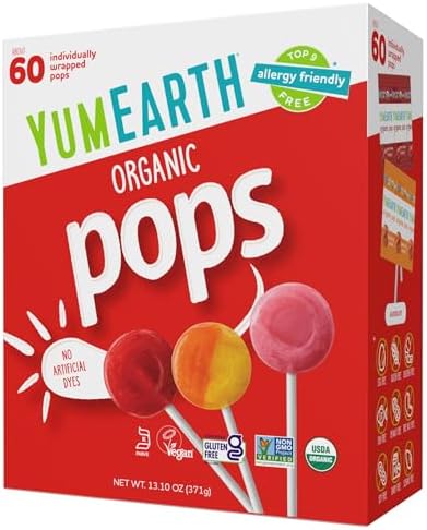 Yumearth, Lollipops Value Box Organic, 13.1 Ounce