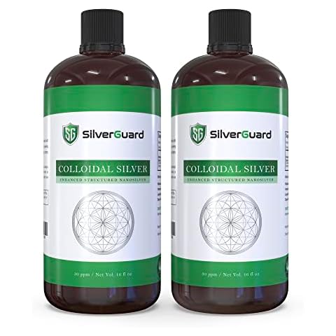 **Enhanced Colloidal Silver Liquid – Ultimate Immune Support Supplement | Immunity Boost & Immune Booster for Adults | Silver Water Solution for Immune Defense | 30 PPM Structured Silver | 2 Pack** Cover