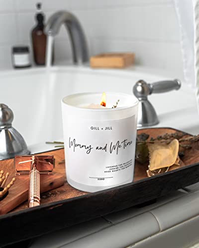 Mommy And Me Time Candle, Lavender Scented Candle - Aromatherapy Candle Gifts For New Moms And Women. Soy Candle With Jasmine, Rose Quartz. Unique Wax Lavender Candles Aromatherapy For Home Scented #TOP5