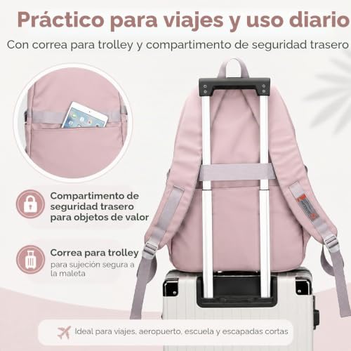 Mochilas impermeables JANSBEN 30L con multi-bolsillo para jóvenes 6