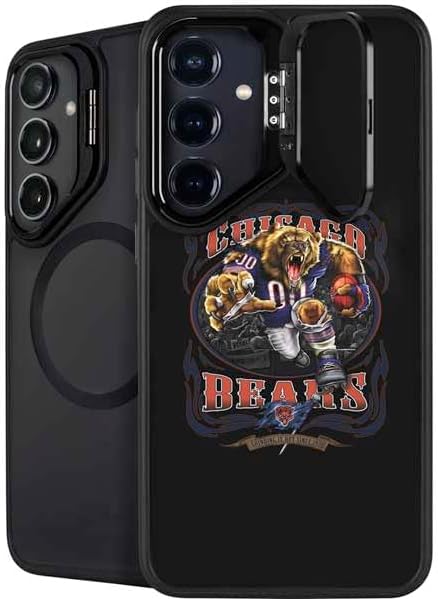 Skinit Kickstand Phone Case Compatible with Galaxy S25 Plus - Officially Licensed NFL Chicago Bears Team Jersey Design