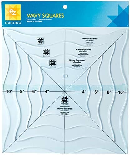 Ez Quilting Wavy Squares Acrylic Template Amazon Ae Arts Crafts
