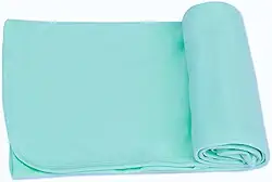 Manta Cueiro para Bebê em Malha 100% Algodão – Hipoalergênico, Macio e Respirável – Tamanho 80x90cm para Enxoval e Saída Maternidade (Verde)