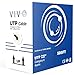 VIVO Black 500ft Bulk Cat6, CCA Ethernet Cable, 23 AWG, UTP Pull Box | Cat-6 Wire, Waterproof, Outdoor, Direct Burial (CABLE-V012)