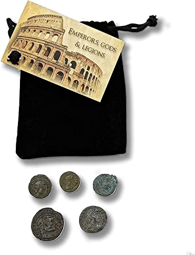 5 Original Imperial Roman Coins In A Coin Grab Bag - Rare Coins Of Emperors, Gods & Legions - Coins Collection #TOP5