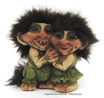 TROLL inséparables 055 statuette décorative en résine pour couple