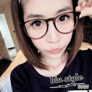 Amazon ファッション レディース 眼鏡 丸メガネ かわいい型 フレーム 6色 こちらの商品の内訳は クリア茶色 のみ サングラス 通販